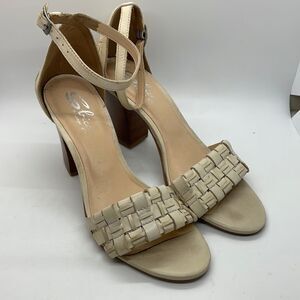 Sbicca Vintage Collection Basket Weave Sandal Beige Women’s Size 8
